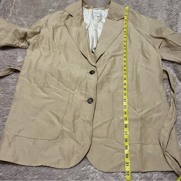 Wilfred linen blend beige blazer with belt - Picture 6 of 9